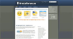 Desktop Screenshot of gratisforum.se